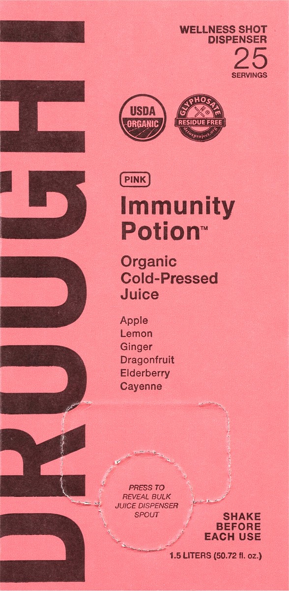 slide 9 of 11, DROUGHT Immunity Potion Cold-Pressed Organic Pink Juice - 50.72 fl oz, 50.72 fl oz