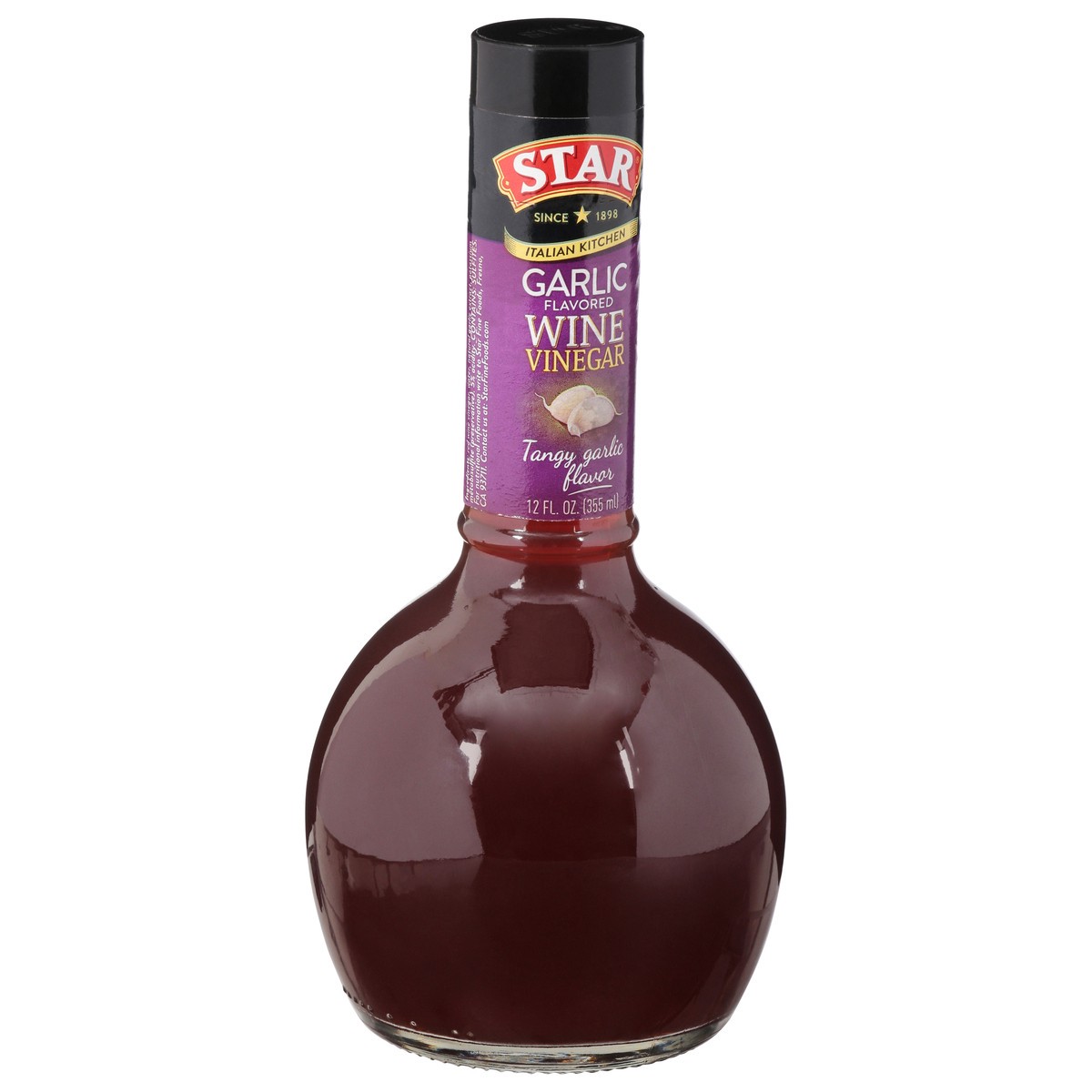 slide 2 of 10, STAR Italian Kitchen Wine Garlic Flavored Wine Vinegar 12 fl oz, 