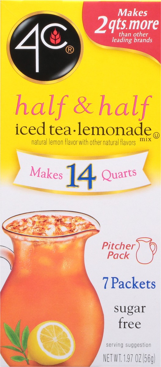 slide 9 of 9, 4C Sugar Free Half & Half Iced Tea-Lemonade Drink Mix 7 ea, 7 ct