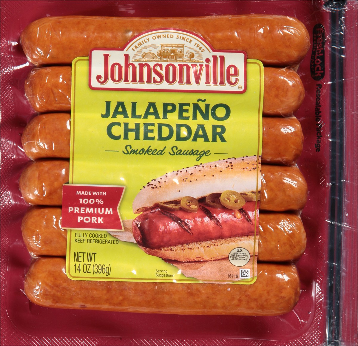 slide 2 of 13, Johnsonville Jalapeno Cheddar Smoked Sausages, 14 oz
