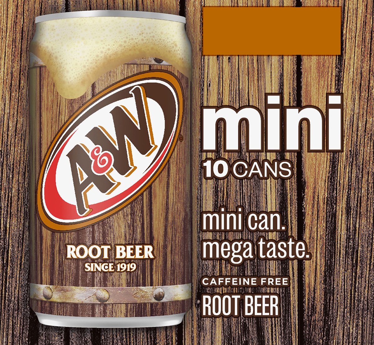 slide 5 of 9, A&W Root Beer, 10 ct; 7.5 fl oz