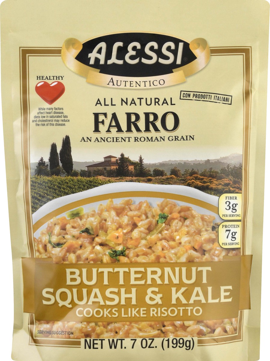 slide 1 of 12, Alessi Farro - Butternut Squash and Kale, 7 oz