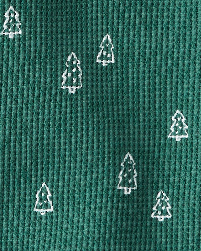 slide 2 of 3, Littleplanet Baby 2-Piece Christmas Tree Print Set Made with Organic Cotton Aspen Green 6M, 2 pc