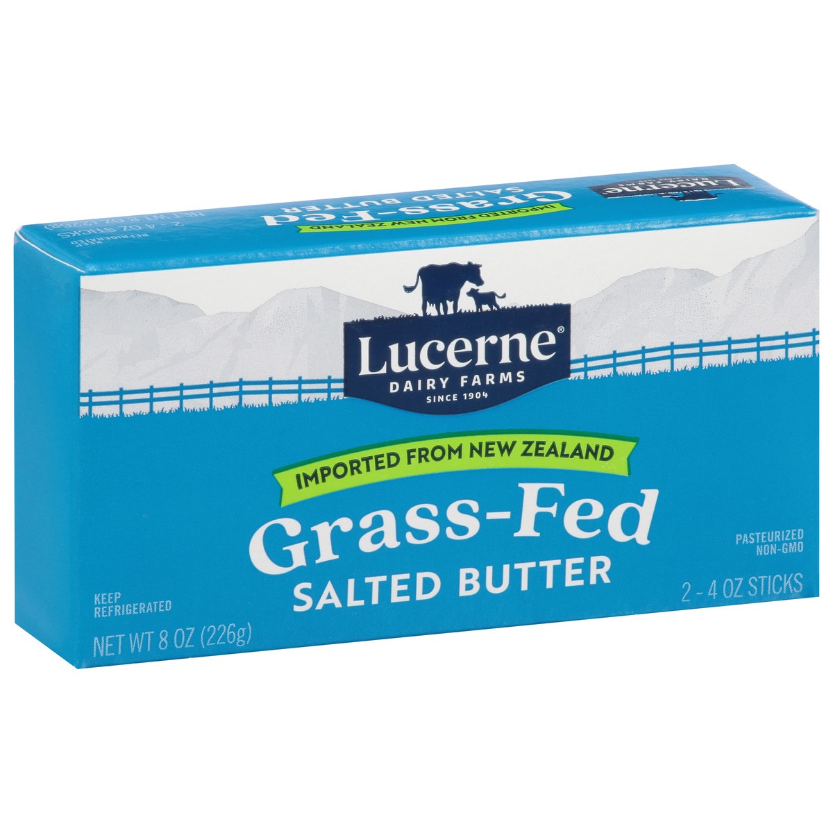 slide 2 of 4, Lucerne Butter Grassfed Salted - 8 Oz, 8 oz
