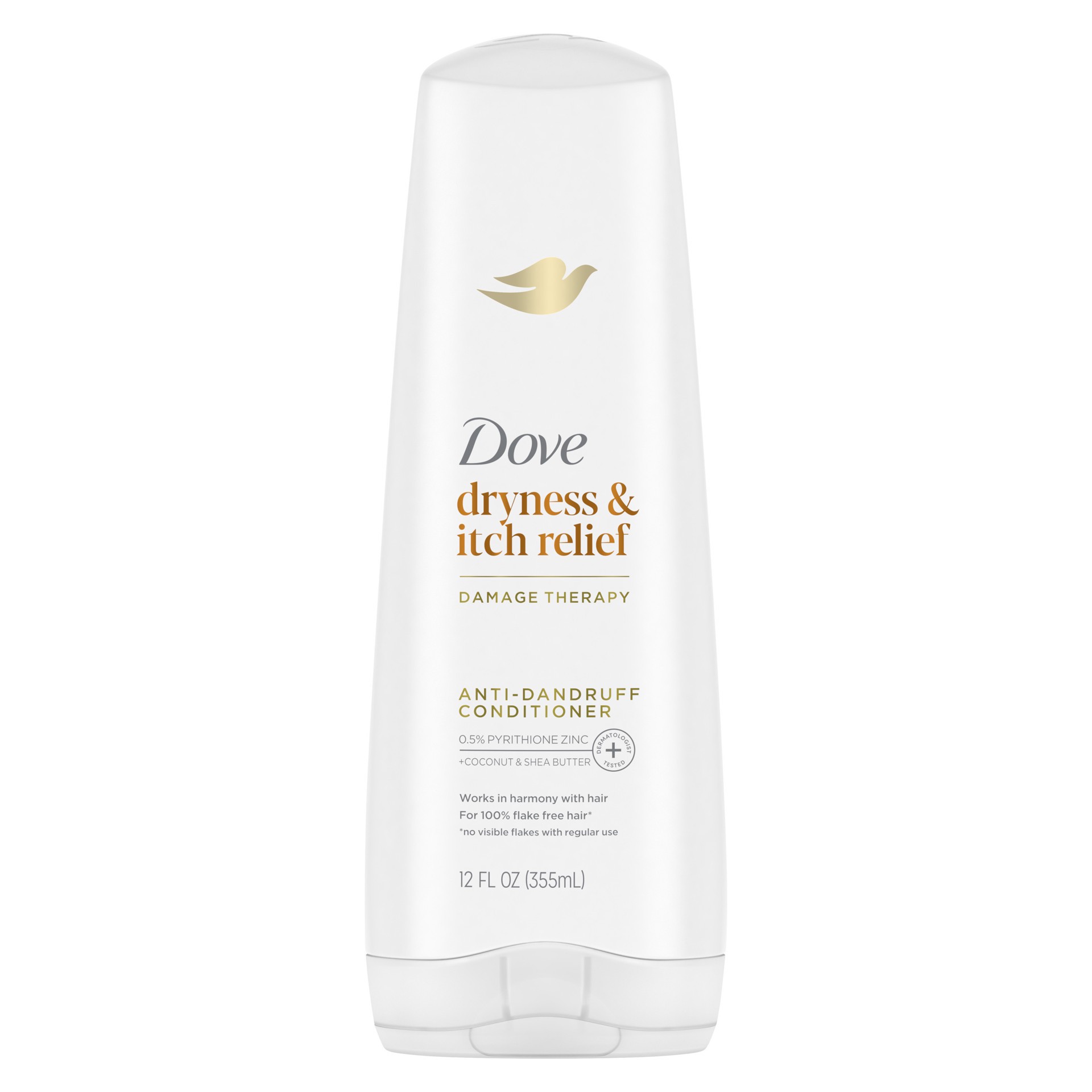 slide 1 of 9, Dove DermaCare Scalp Anti-Dandruff Conditioner Dryness and Itch Relief, 12 fl oz, 12 fl oz