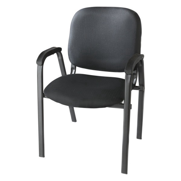 slide 4 of 8, Realspace Stacking Guest Chair, Black, 1 ct