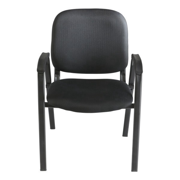 slide 5 of 8, Realspace Stacking Guest Chair, Black, 1 ct