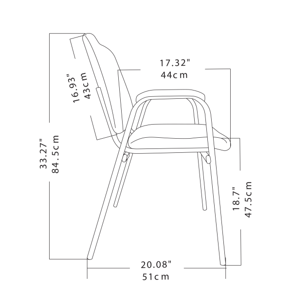 slide 2 of 8, Realspace Stacking Guest Chair, Black, 1 ct