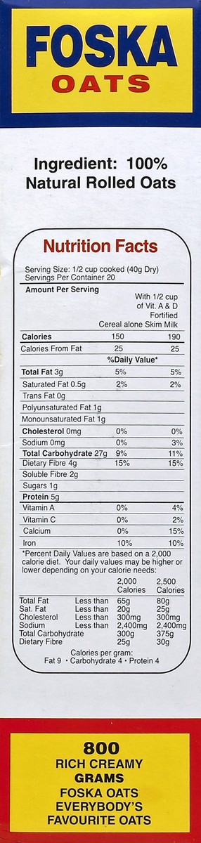 slide 3 of 4, Foska Oats 2 ea, 2 ct