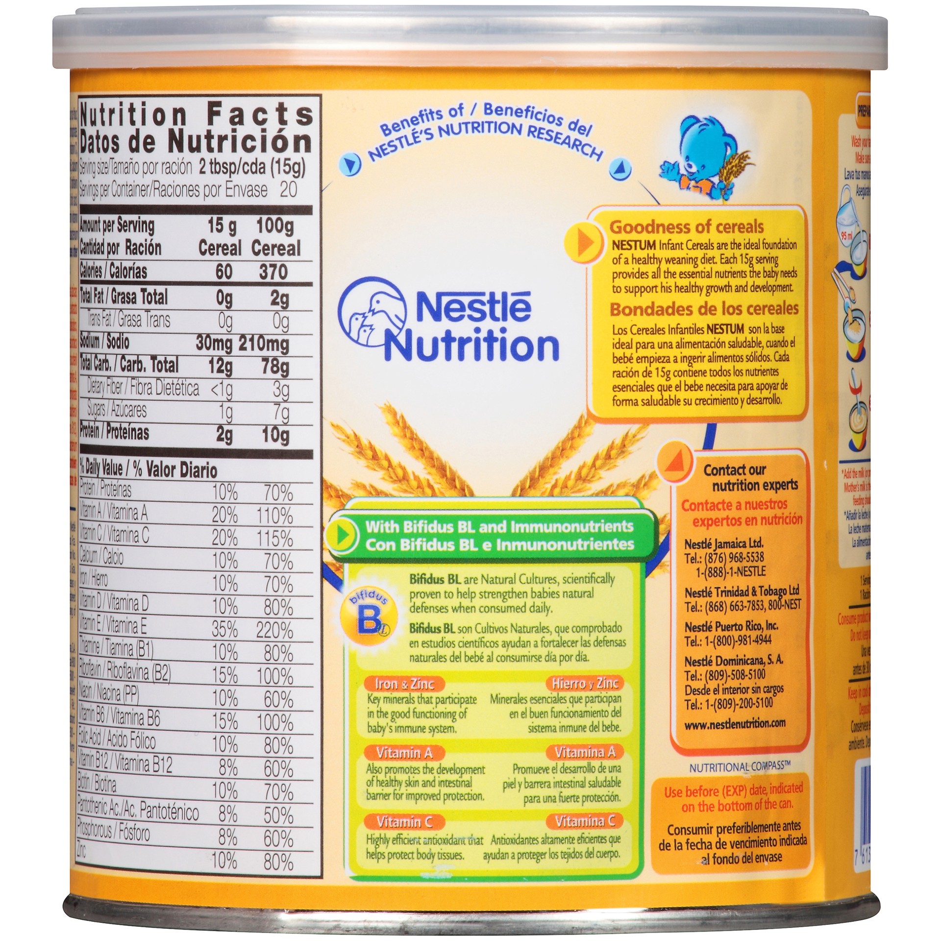 slide 5 of 5, Nestle Nestum Infant Cereal, 5 Cereals, 10.6 oz, 10.6 oz