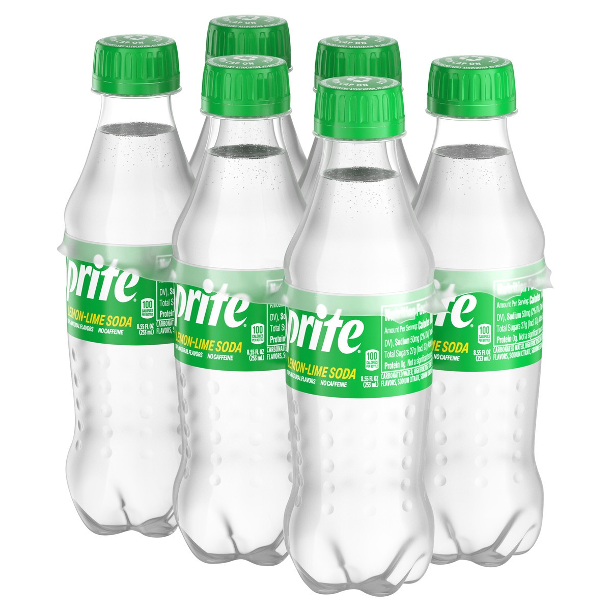 slide 2 of 9, Sprite Bottles, 8.55 fl oz, 6 Pack, 6 ct