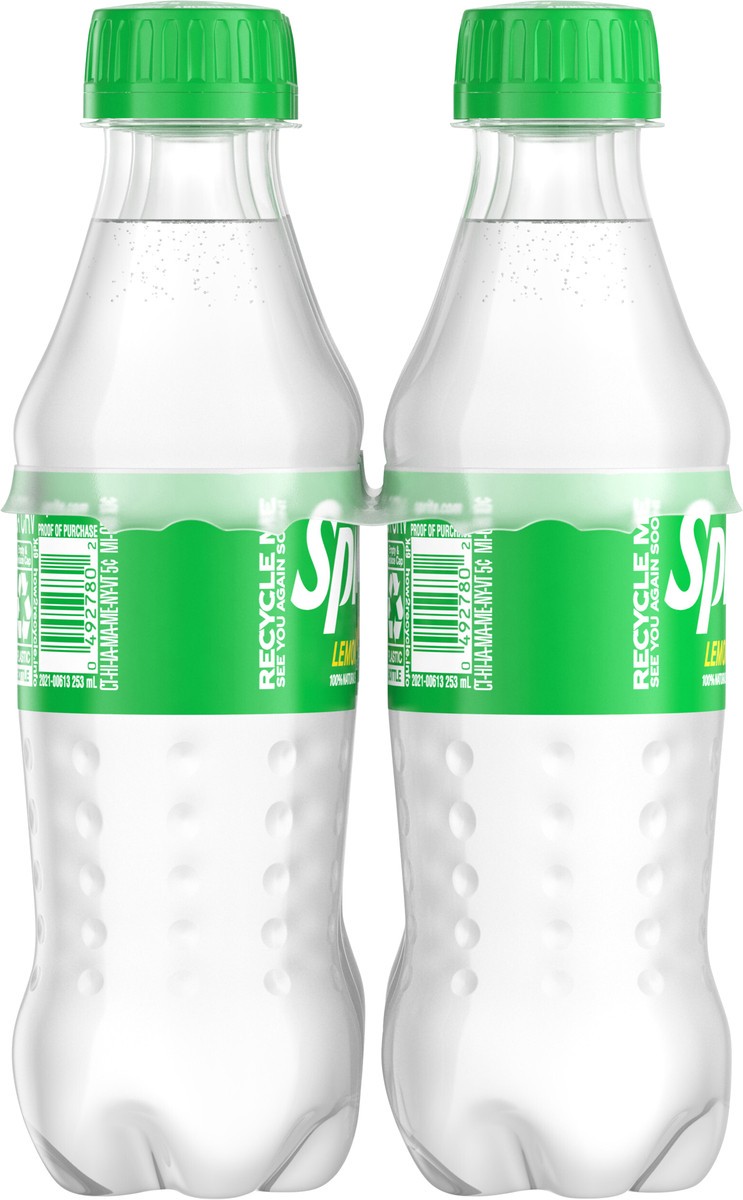 slide 6 of 9, Sprite Bottles, 8.55 fl oz, 6 Pack, 6 ct