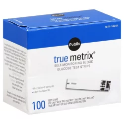 Publix Self-Monitoring Blood Glucose Test Strips, True Metrix
