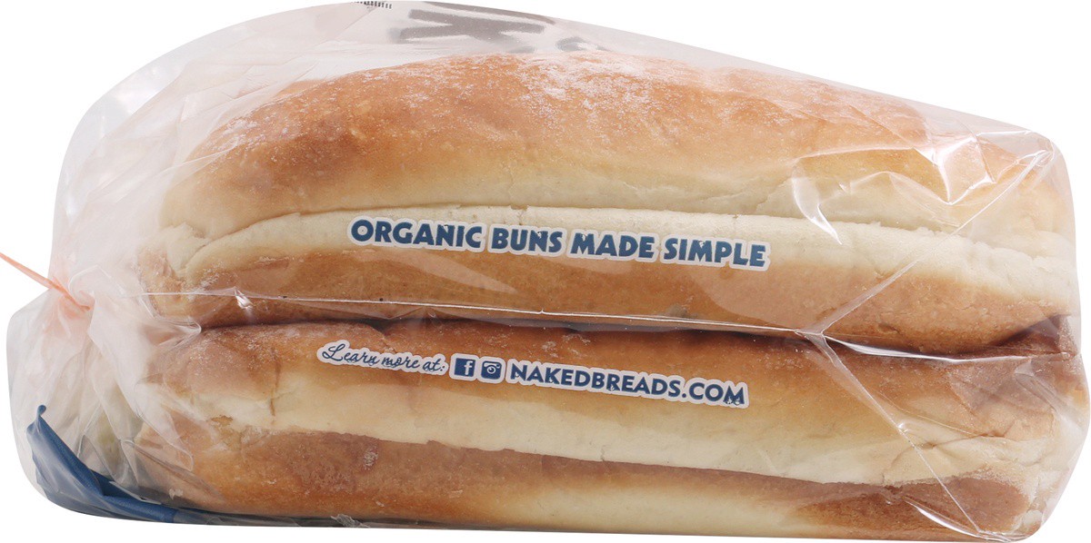 slide 8 of 9, Naked Bread Organic Hot Dog Buns 8 ea Bag, 8 ct
