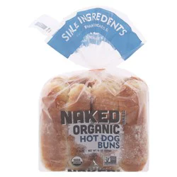 Naked Bread Organic Hot Dog Buns 8 ea Bag