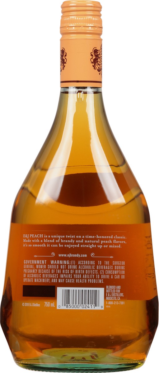 slide 10 of 11, E&j Peach Brandy, 750 ml