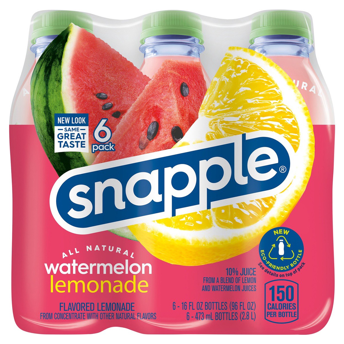 slide 1 of 5, Snapple 6 Pack Watermelon Lemonade 6 - 16 fl oz Bottles, 6 ct