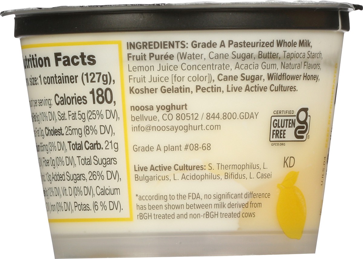 slide 7 of 9, Noosa Finest Lemon Yoghurt 4.5 oz, 4.5 oz
