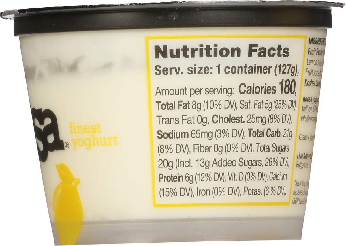 slide 4 of 9, Noosa Finest Lemon Yoghurt 4.5 oz, 4.5 oz