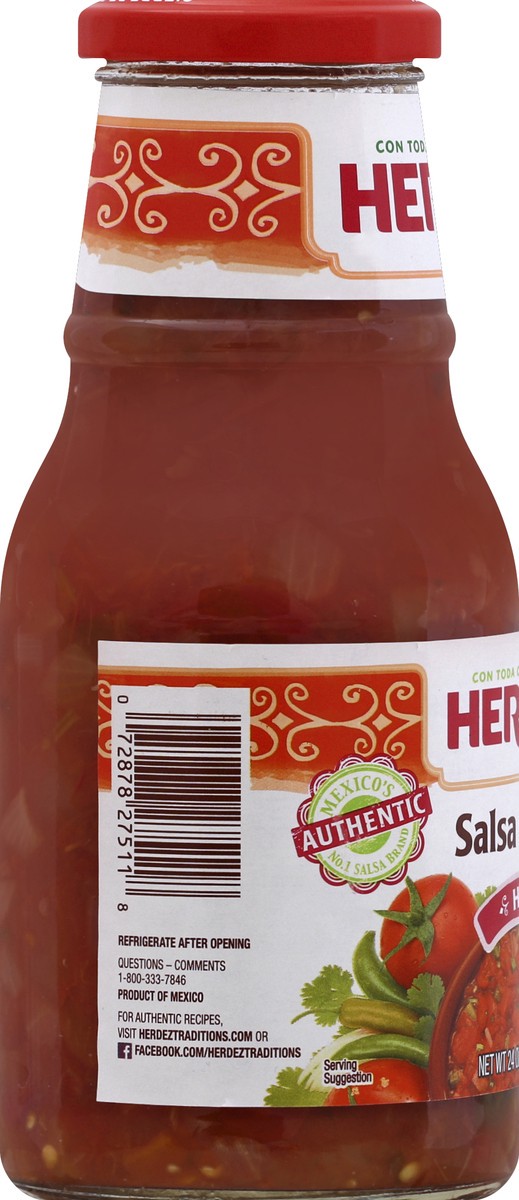 slide 3 of 7, Herdez Casera Hot Salsa, 24 oz