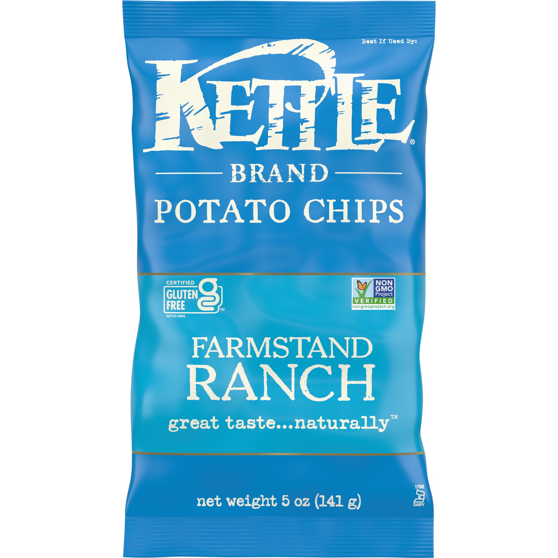 slide 1 of 5, Kettle Brand Potato Chips, Farmstand Ranch Kettle Chips, 5 Oz, 5 oz