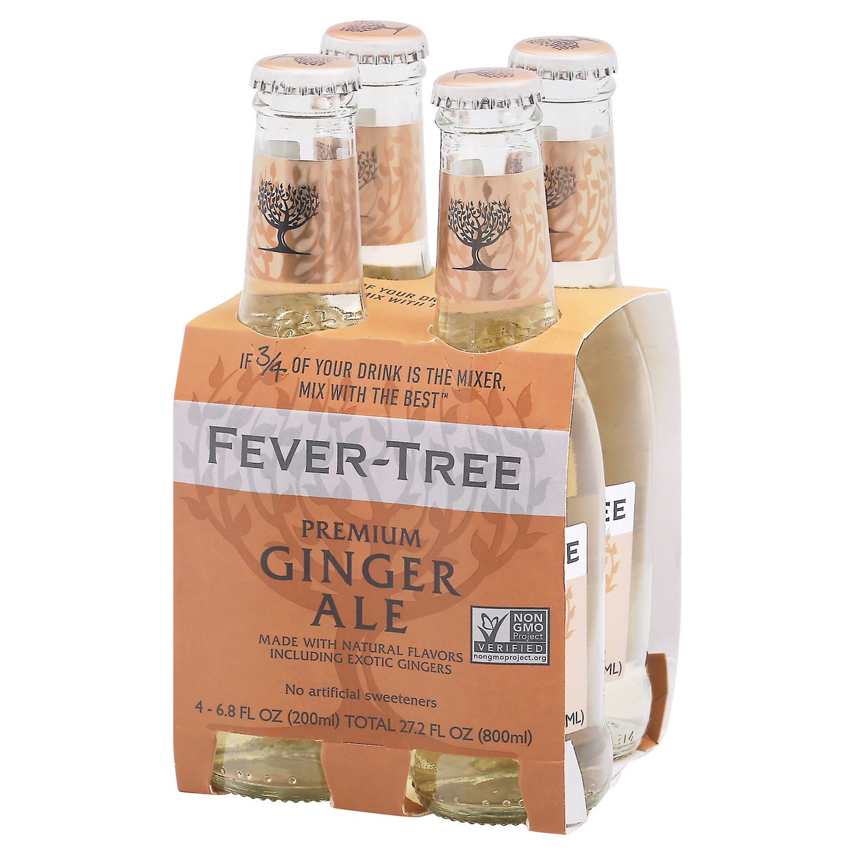 slide 6 of 8, Fever-Tree Premium Ginger Ale - 4 ct, 4 ct