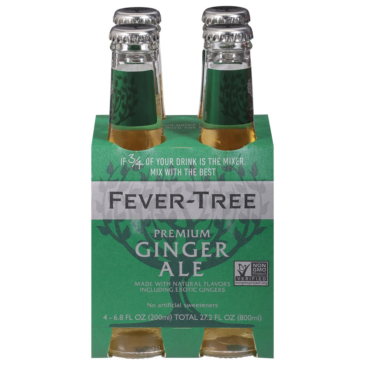 slide 1 of 8, Fever-Tree Premium Ginger Ale - 4 ct, 4 ct