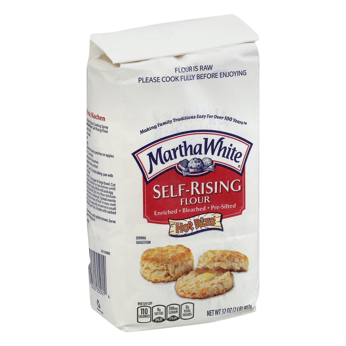 slide 3 of 13, Martha White Self Rising Flour with Hot Rize, 2 Lb Bag, 32 oz