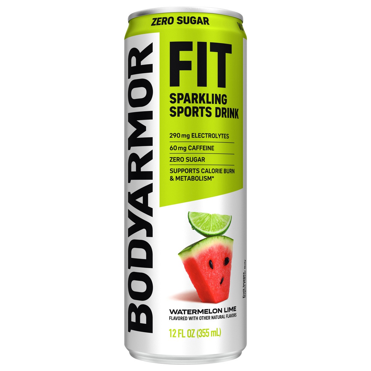 slide 1 of 12, BODYARMOR FIT Zero Sugar Sports Drink Watermelon Lime Can, 12 fl oz, 12 fl oz