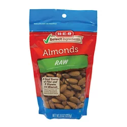 H-E-B Select Ingredients Whole Natural Raw Almonds