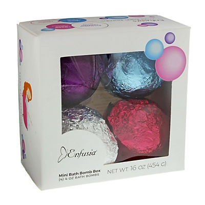 slide 1 of 1, Enfusia Mini Bath Bomb Box, 4 ct