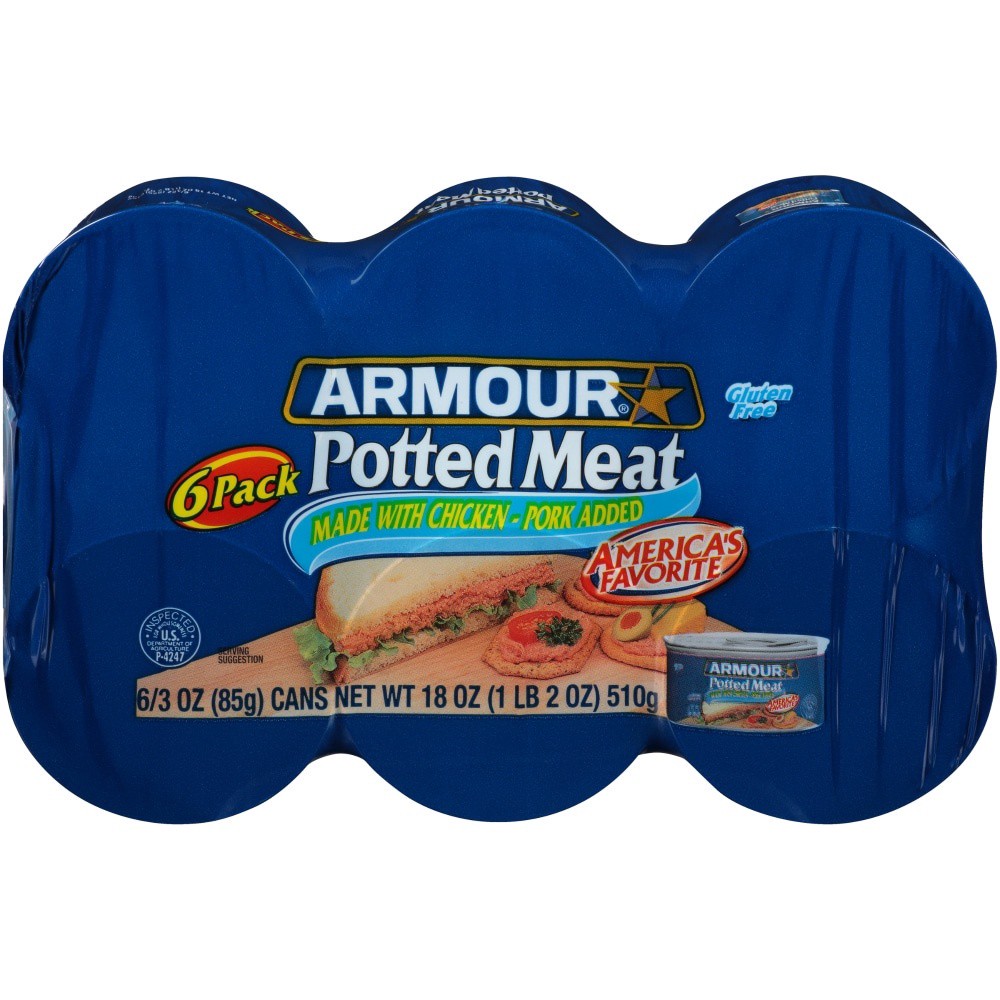 slide 3 of 3, Armour Potted Meat (6 Pack), 6 ct; 3 oz