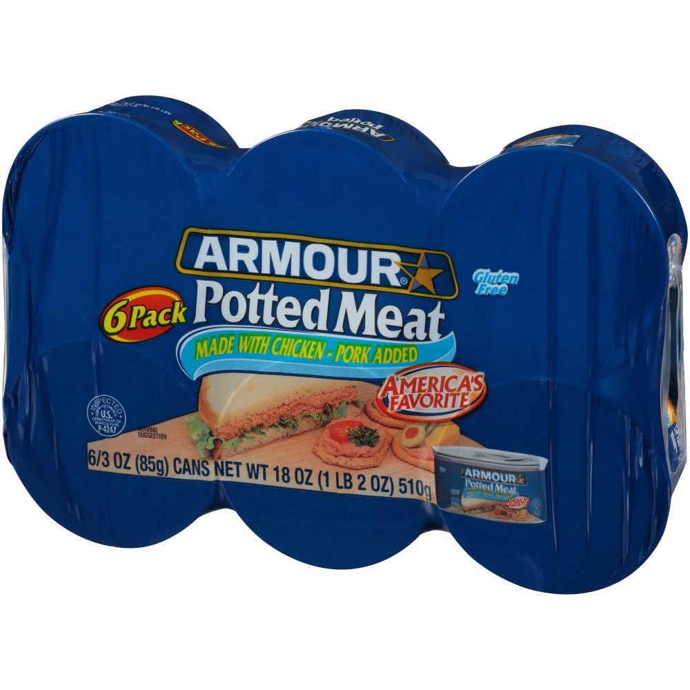 slide 2 of 3, Armour Potted Meat (6 Pack), 6 ct; 3 oz