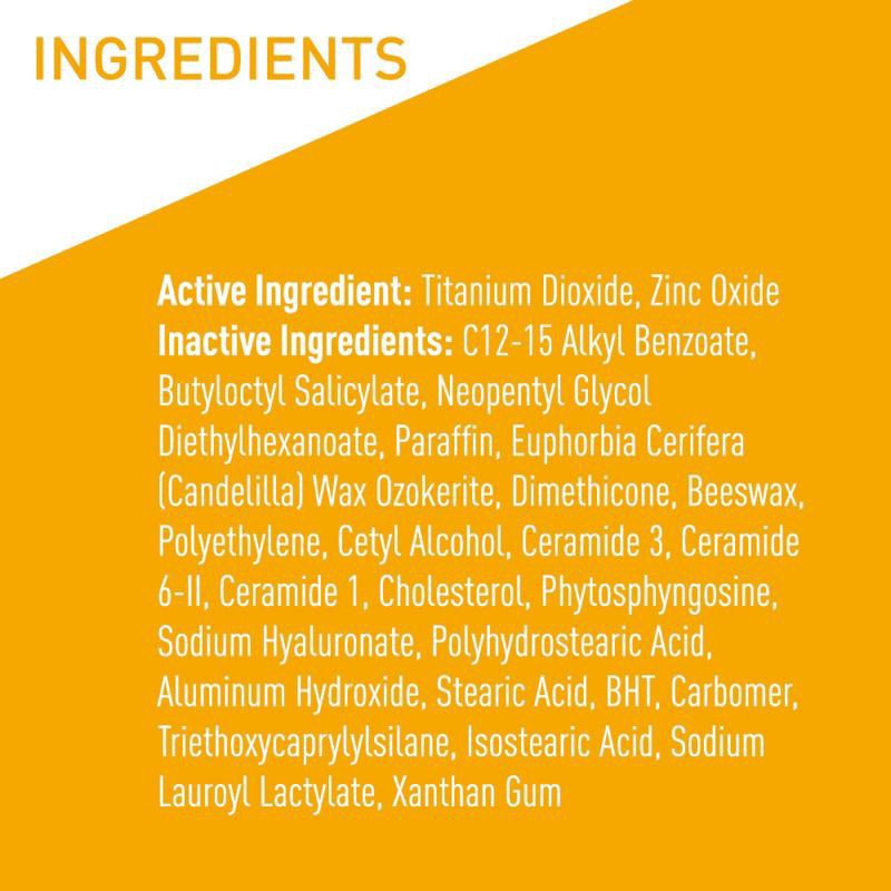 slide 2 of 10, CeraVe 100% Mineral Sunscreen Stick for Face and Body - SPF 50 - 0.47oz, 50 x 0.47 oz