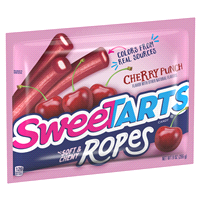 slide 3 of 29, SweeTARTS Cherry Punch Soft & Chewy Ropes Candy, 9 oz
