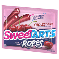 slide 4 of 29, SweeTARTS Cherry Punch Soft & Chewy Ropes Candy, 9 oz