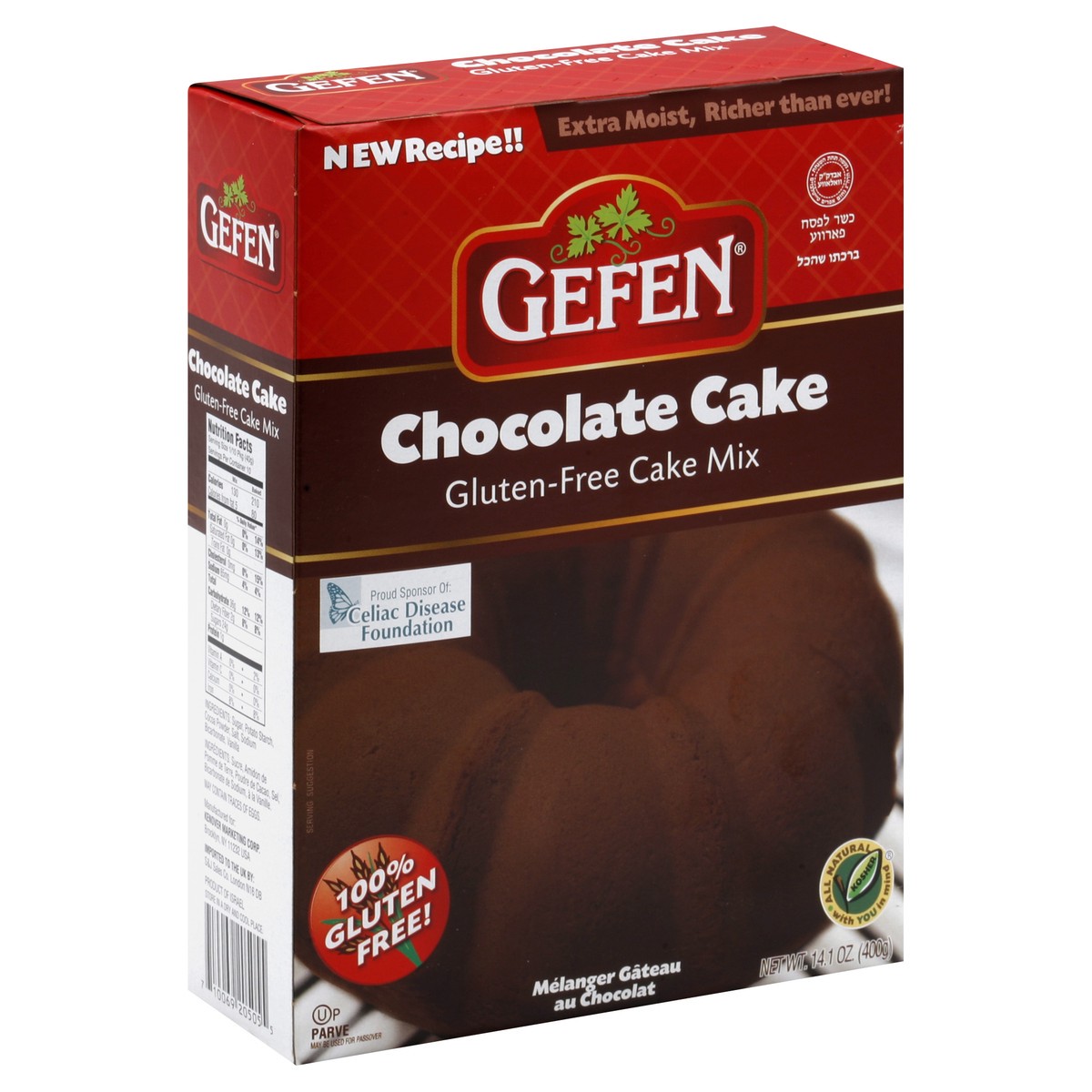 slide 5 of 5, Gefen Cake Mix 14.1 oz, 14.1 oz