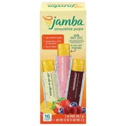 Jamba Assorted Smoothie Pops 16 - 2 oz Each