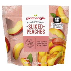 Giant Eagle Sliced Freshly Frozen Peaches