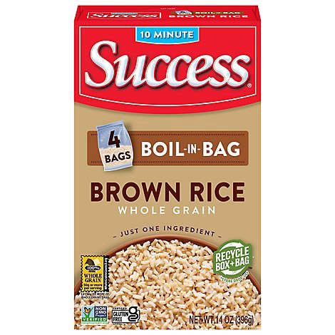 slide 1 of 1, Success Boil In Bag Brown Rice In Box - 14 Oz, 14 oz