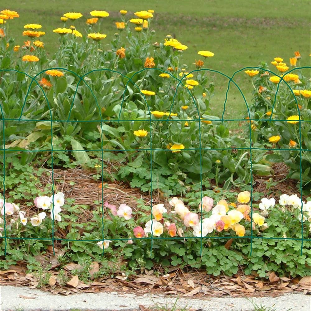 slide 4 of 4, Panacea Arch Fence Roll - Green, 14 in x 20 ft