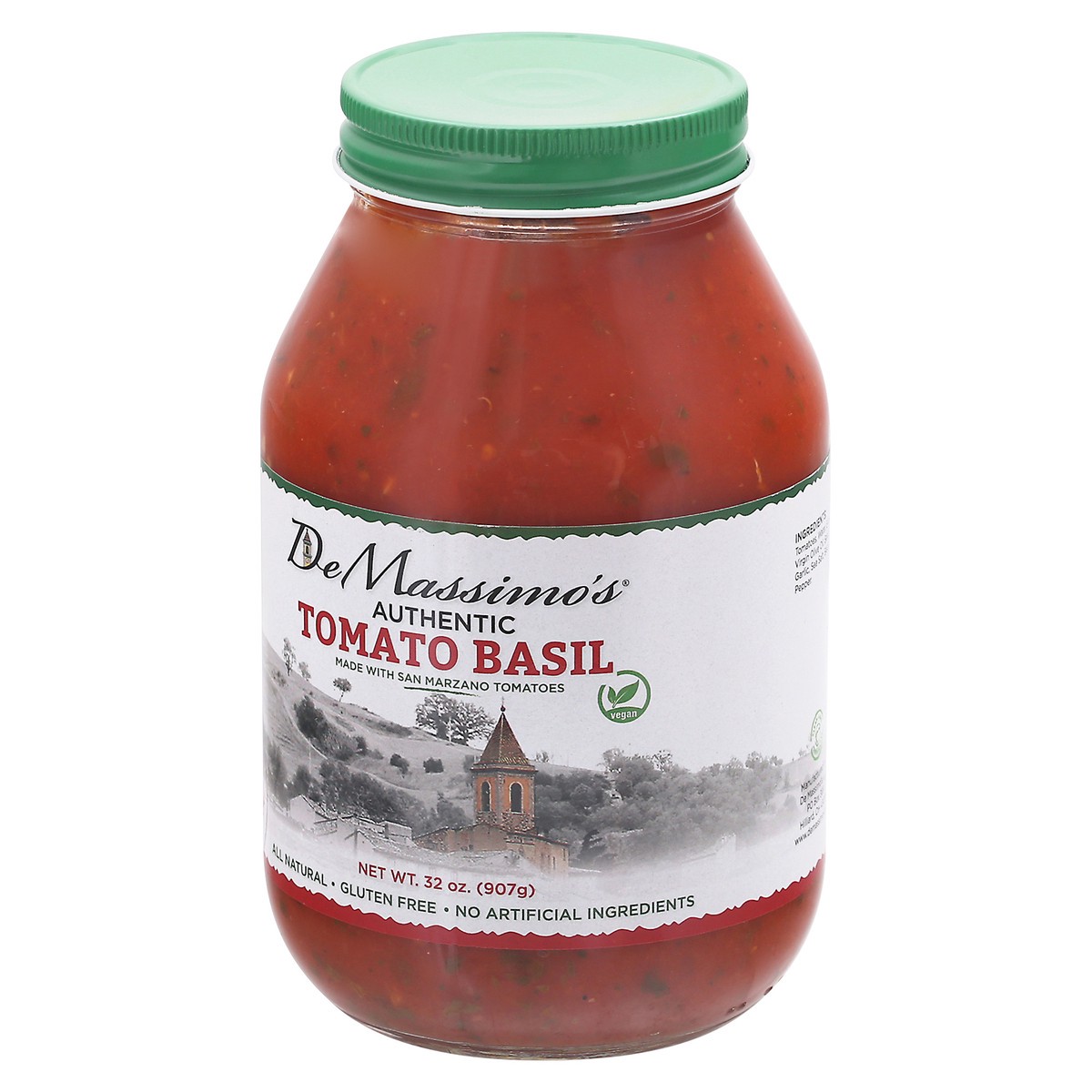 slide 2 of 9, De Massimo's Demassimo's Authentic Tomato Basil Pasta Sauce - 32 oz, 32 oz