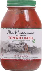 De Massimo's Demassimo's Authentic Tomato Basil Pasta Sauce - 32 oz
