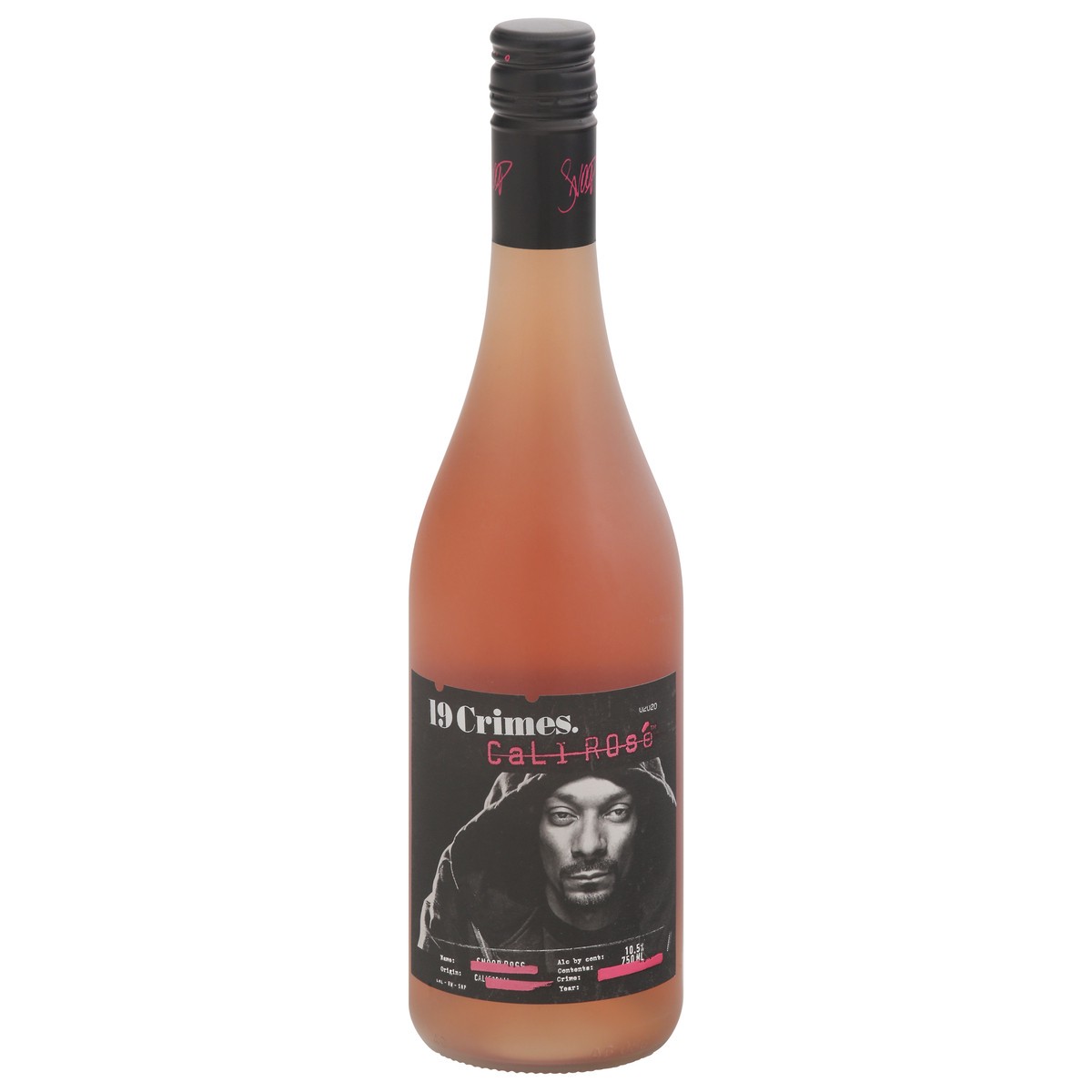 slide 1 of 8, 19 Crimes Snoop Dogg Cali Rose 750 ml, 750 ml