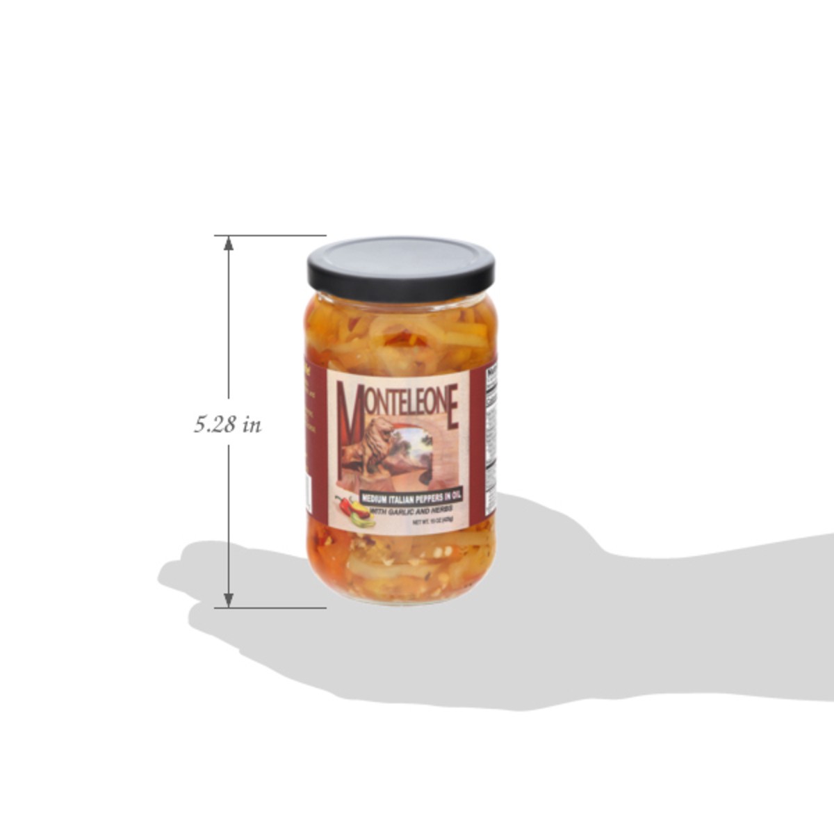 slide 7 of 14, Monteleone Medium Italian Peppers in Oil with Garlic and Herbs 15 oz, 15 oz