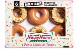 Krispy Kreme Milk Bar Assorted Doughnuts 6-Pack/9.8 Oz