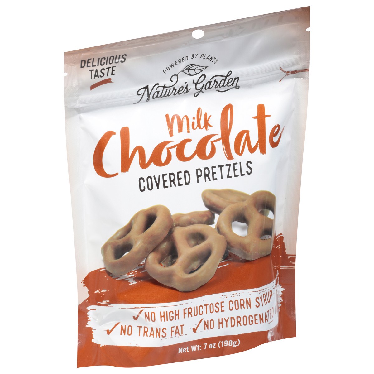 slide 9 of 9, Nature's Garden Milk Chocolate Covered Pretzels 7 oz, 7 oz