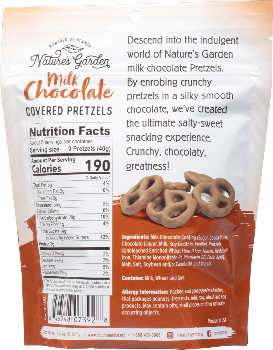 slide 2 of 9, Nature's Garden Milk Chocolate Covered Pretzels 7 oz, 7 oz