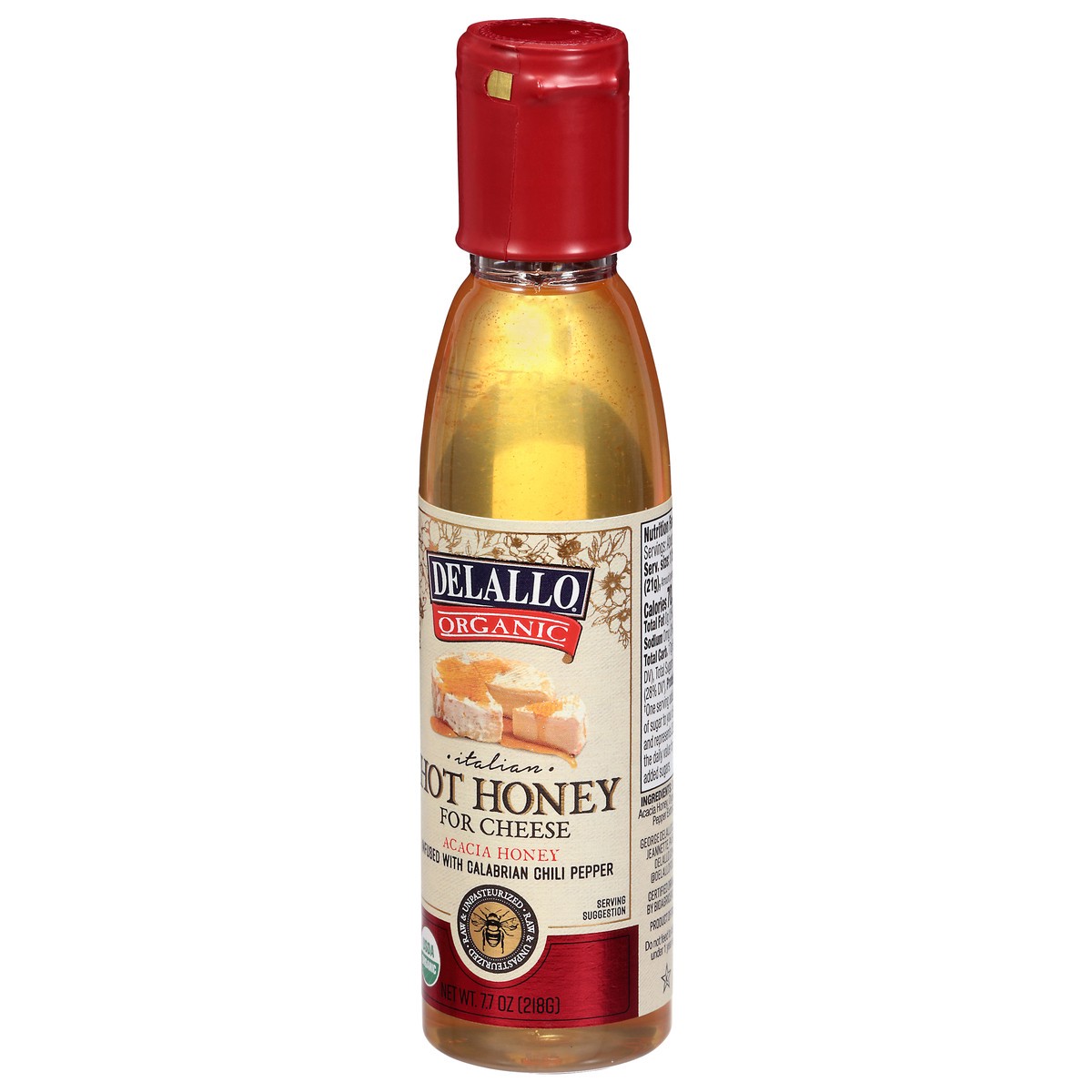 slide 2 of 4, DeLallo Italian Acacia Hot Honey for Cheese 7.7 oz, 7.7 oz