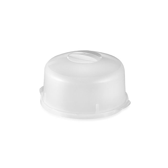 slide 1 of 1, CreativeWare Cake Plate with Lid, 1 ct